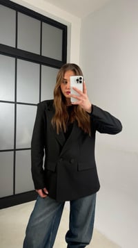 Siyah Astarlı Vatkalı Cep Detaylı Blazer Ceket GAUS-01158GAUSCEKETGAUS-01158