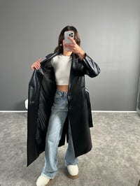 Siyah Premium Rugan Astarlı KabanGausKABANGU002791