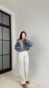 Beyaz ZR Model Straight Jean GAUS-0079GAUSDENİM PANTOLONGAUS-0079