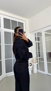 Lacivert Kürk Yakalı Ceket Pantolon Premium Denim Takım GAUS-01903GAUSTAKIMGAUS-01903