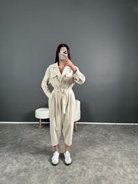 Elina Gabardin Kemer Detaylı Tulum GausTULUMGU004581