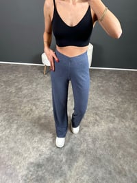 Hully Mavi Yumoş Triko Pantolon GausPANTOLONGU004351