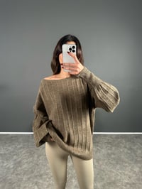 Sarah Vizon Kayık Yaka KazakGausKAZAKGU004009