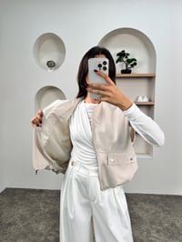 Belen Taş Cepli Fermuarlı Paraşüt YelekGausYELEKGU00903637