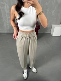 Sofya Bej Oysh Muadil Modal Kumaş Balon PantolonGausPANTOLONGU100221