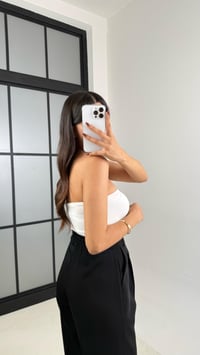 Siyah Gold Düğmeli Beli Lastikli Premium Pantolon GAUS-00141GAUSPANTOLONGAUS-00141