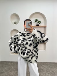Roti Ekru Yarım Balıkçı Yaka Triko Desenli KazakGausKAZAKGU00903685