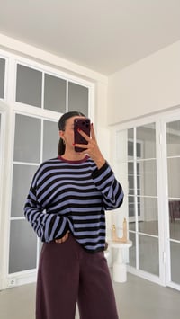 Lila Şeritli Triko Kazak GAUS-02251GAUSKAZAKGAUS-02251