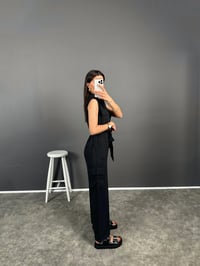 ORJ BRS Siyah Kemerli Uzun TulumGausTULUMGU008156