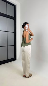 Taş Beli Lastikli Bağlamalı Cepli Muadil Pantolon Gaus00506 GausPANTOLONGU1002188