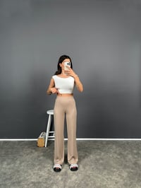 Bancy Taş Çımalı Rahat Modal PantolonGausPANTOLONGU008392