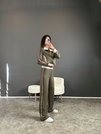 Motta Haki Model Şeritli İkili TakımGausTAKIMGU004256