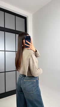 Vizon Şal Detaylı Triko Kazak GAUS-00862GAUSKAZAKGAUS-00862