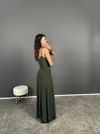 Merio Haki Askılı İspanyol ElbiseGausELBİSEGU008458