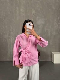 Pembe Bağlamalı Gömlek Gaus00129GausGÖMLEKGU1001293