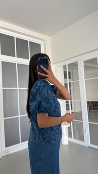 Mavi Balon Kol Denim Ceket GAUS-02039GAUSJacketsGAUS-02039