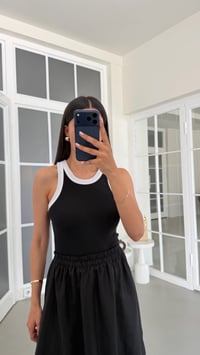 Siyah Beli Lastikli Basic Elbise GAUS-01779GAUSELBİSEGAUS-01779