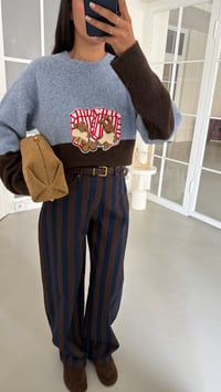 Kahve Zr Model Şeritli Jean GAUS-02139GAUSDenim PantsGAUS-02139