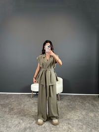 Liu Haki Zr Model Yelekli İkili TakımGausELBİSEGU004435