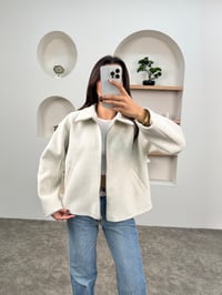 Dies Ekru ZR Muadil Fermuarlı Yumuşak Kaşe CeketGausCEKETGU00903707