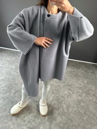 Almina Gri Atkılı Kaban GausKABANGU002907