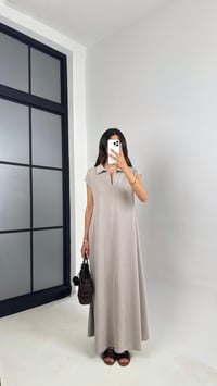 Vizon MD Muadil Polo Yaka Cepli Basic Elbise Gaus00568GausELBİSEGU1002324