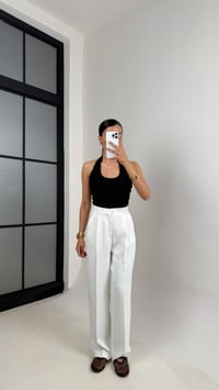 Beyaz Kumaş Palazzo Pantolon Gaus00593GausPANTOLONGU1002387