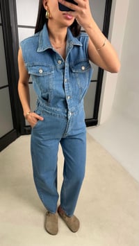 Mavi ZR Muadil Premium Denim Tulum GAUS-01280GAUSTULUMGAUS-01280