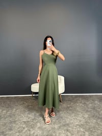 Bong Haki Sırt Bağlamalı ElbiseGausELBİSEGU004672