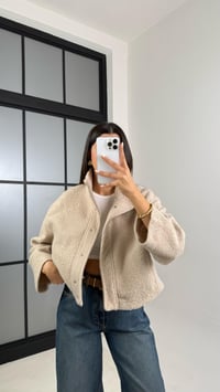Bej Cute MD Model Buklet Çıtçıt Düğmeli Ceket GAUS-00521GAUSJacketsGAUS-00521