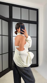 Ekru Bolero Detaylı İkili Triko Takım GAUS-01170GAUSBLUZGAUS-01170