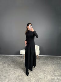 Elita Balıkçı Yaka Maxi Boy Elbise GausELBİSEGU004198