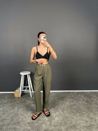 Fortuo Haki Gold Düğmeli Premium PantolonGausPANTOLONGU008271