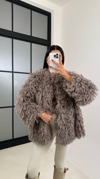 Vizon Saçaklı Astarlı Premium Kürk GAUS-00332GAUSMONTGAUS-00332