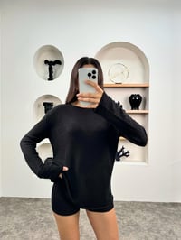 Lizy Siyah MD Muadil İnce Triko KazakGausKAZAKGU009025