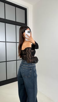Lacivert Yıkamalı Geniş Paça Jean GAUS-00477GAUSDENİM PANTOLONGAUS-00477