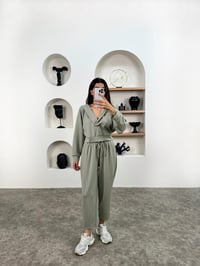 Nevia Çağla Yeşili Modal Kumaş Kapüşonlu Rahat İkili TakımGausTAKIMGU008951