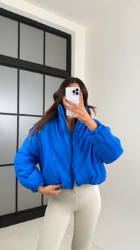 Mavi Kısa Şişme Mont GAUS-00137GAUSMONTGAUS-00137