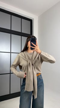 Vizon Şal Detaylı Triko Kazak GAUS-00862GAUSKAZAKGAUS-00862