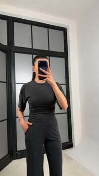 Siyah Bluz Beli Lastikli Pantolon Muadil Takım GAUS-01547GAUSTAKIMGAUS-01547
