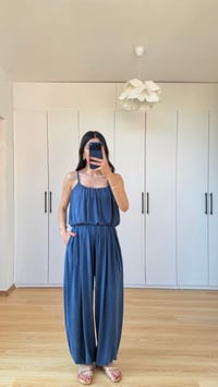 Mavi OYS Model Crop Üst Pantolon İkili Modal Kumaş Takım GAUS-01602GAUSTAKIMGAUS-01602