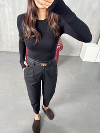 Nora Siyah Kumaş PantolonGausPANTOLONGU00903976