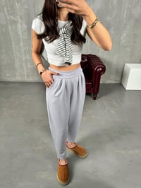 Weld Gri Arkası Lastikli Cepli Harem PantolonGausPANTOLONGU00903789