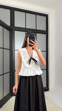 Ekru Zr Model Kurdele Detaylı Tasarım Bluz GAUS-01535GAUSBlouseGAUS-01535