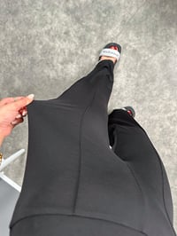 Bancy Siyah Çımalı Rahat Modal PantolonGausPANTOLONGU008396