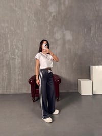 Faus Antrasit Şeritli Modal Eşofman AltıGausEŞOFMANGU00904227