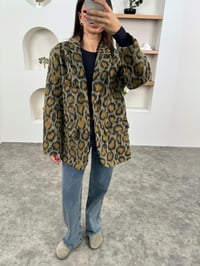 Coki Leopar Astarlı Sakallı Premium Blazer CeketGausCEKETGU00903525