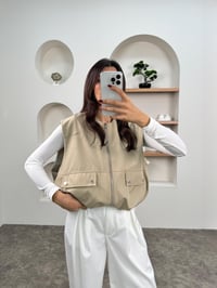 Belen Vizon Cepli Fermuarlı Paraşüt YelekGausYELEKGU00903638