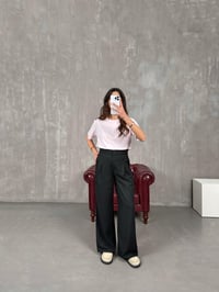 Rigal Siyah Ön Düğme Detaylı Kumaş PantolonGausPANTOLONGU100750