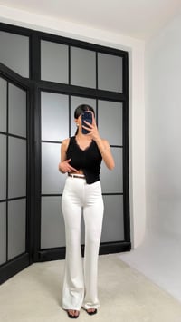 Ekru Örgü Kemerli Pantolon GAUS-01361GAUSPANTOLONGAUS-01361